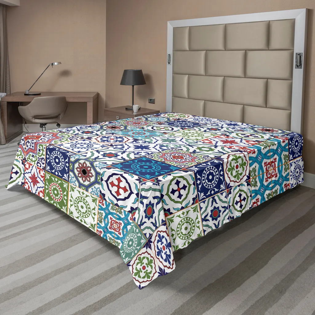 Drap plat 275x260 cm doux contre les froissements et literie terne