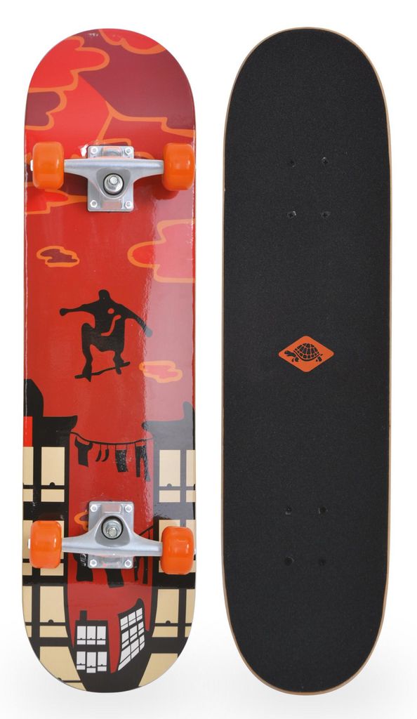 Schildkrot Kicker Parkour skateboard marrone-arancio-nero Immagine del prodotto 