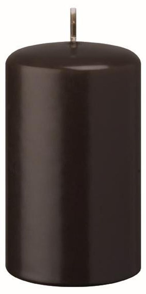Flachkopf-Stumpenkerzen Chocolate Schokolade 80 x Ø 60 mm, Produktbild 