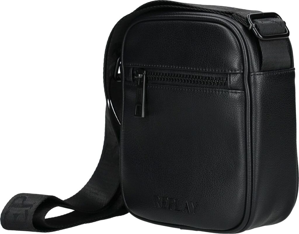 Sac Bandoulière REPLAY Crossbody Black - Noir, Ajustable, Poche Cartes