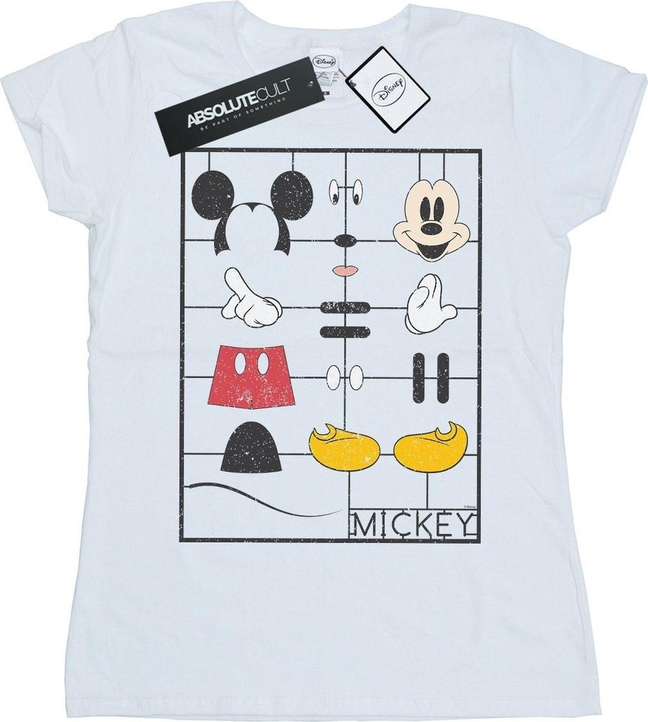 Disney - T-Shirt für Damen BI30902 (S) (Weiß)
