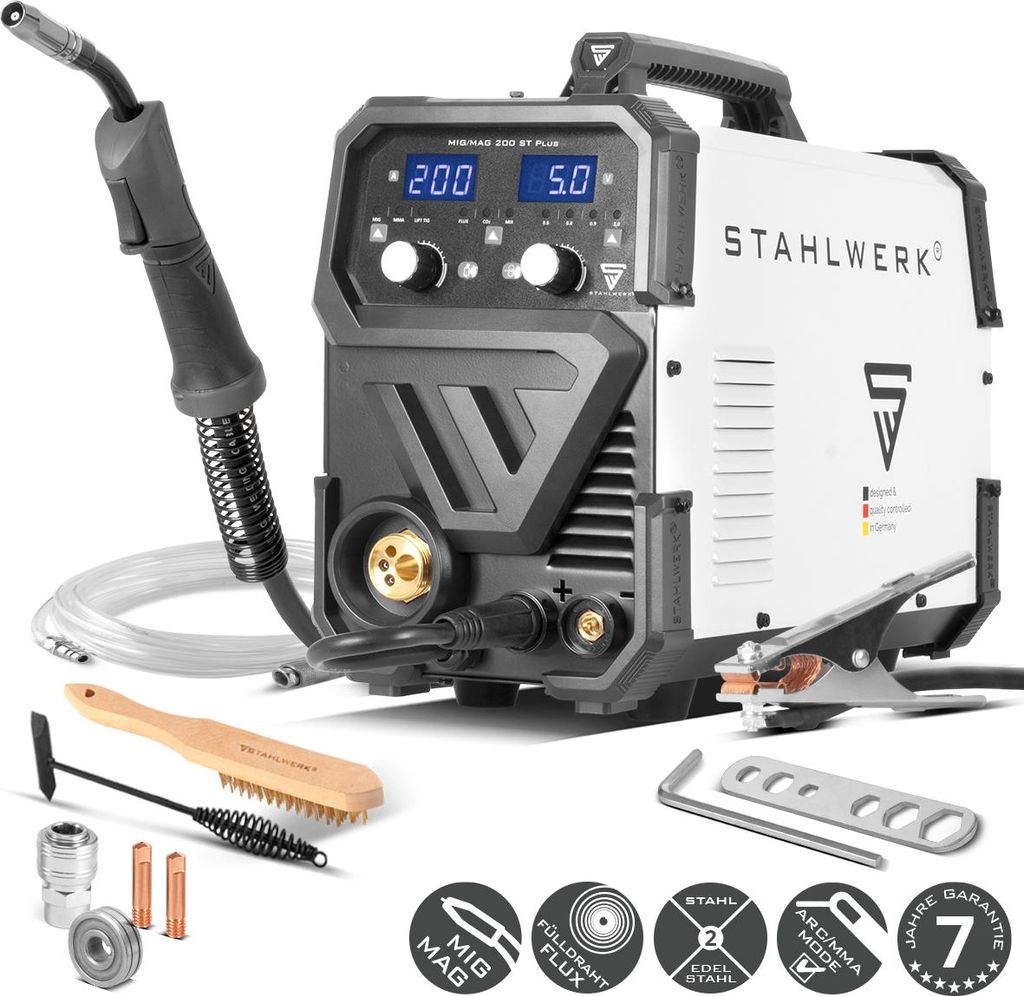 STAHLWERK Schutzgasschweißgerät MIG/MAG 200 ST – Produktbild 