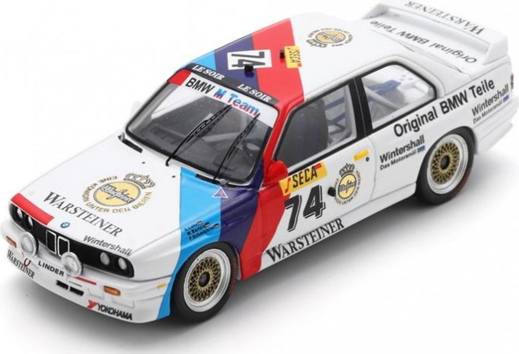 BMW E30 M3 #74 7. 24H Spa ETCC 1988 E.LOHR / F.SCHMICKLER / M.BARTELS, SPASB495, Maßstab1/43, SPARK