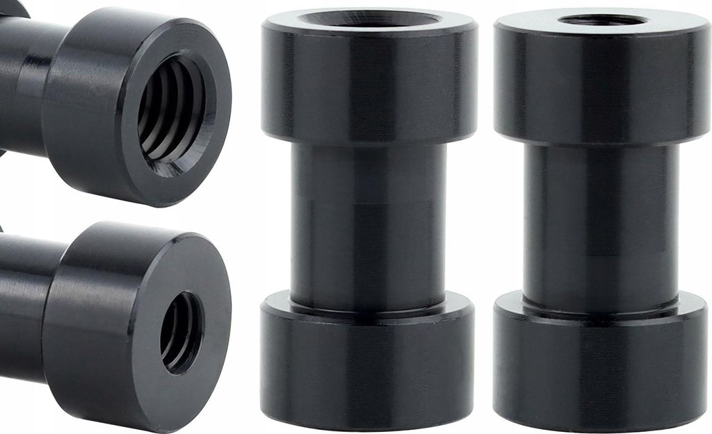 Adapterhülse Reduzierung 1/4"" auf 3/8"" Stativ Aluminium schwarz 28 mm