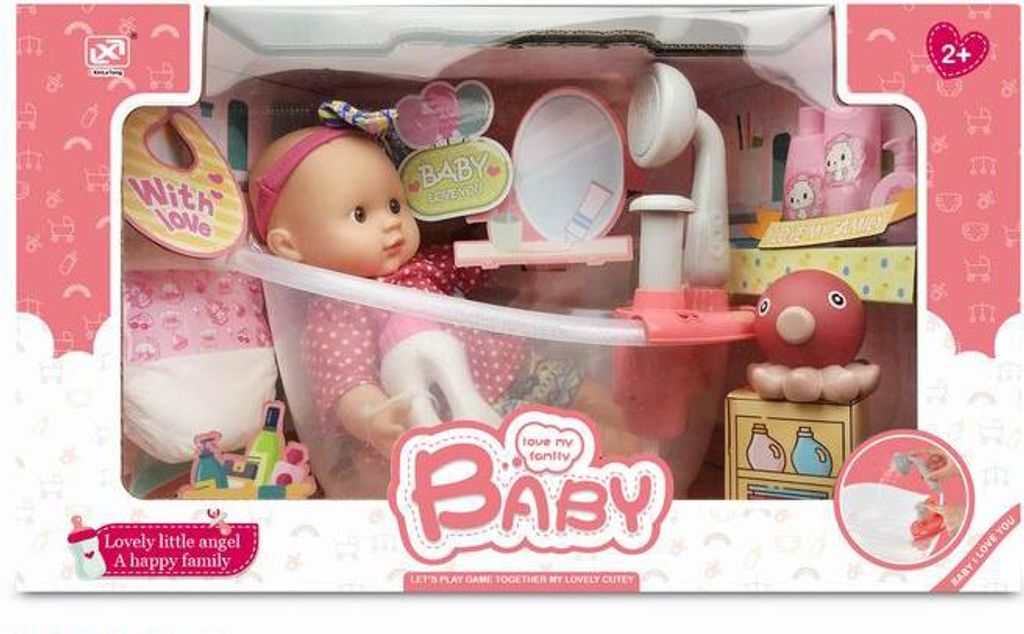 Funkčná vaňa pre bábiky Malplay s funkčnou sprchou, vrátane Obrázok produktu 