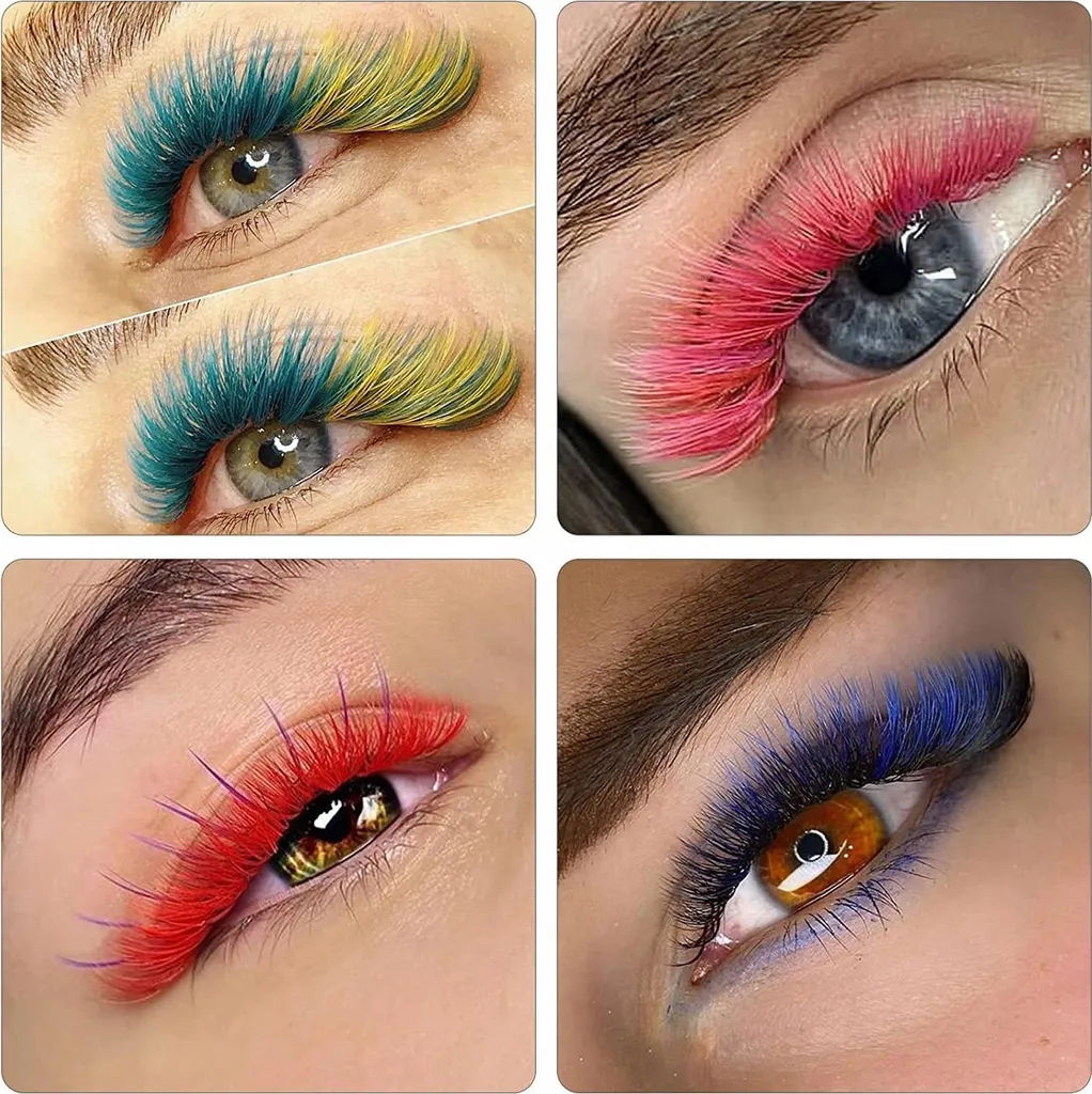 Ciglia colorate 8-13 mm, Curl D, 12 strisce, BEIGE - 12