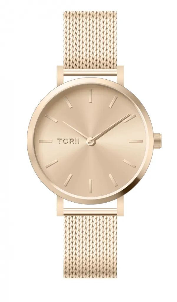 Montre élégante or rose pour femme idéale pour le travail et les soirées
