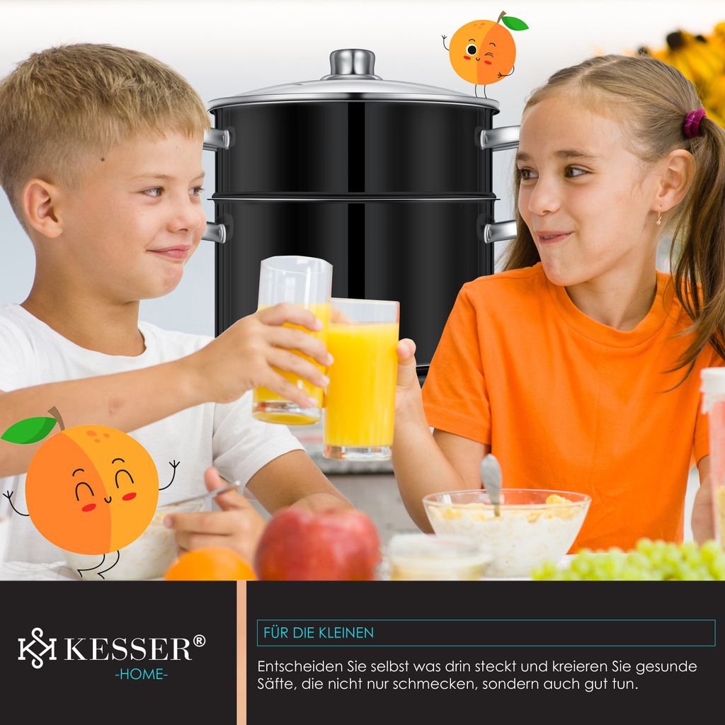 KESSER® Dampfentsafter 15 L Edelstahl Entsafter Saftpresse Produktbild 5