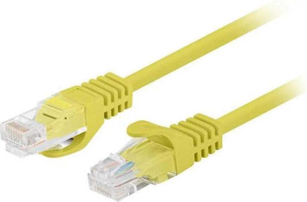 Cavo patch UTP cat.6 Lanberg 7,5 m giallo