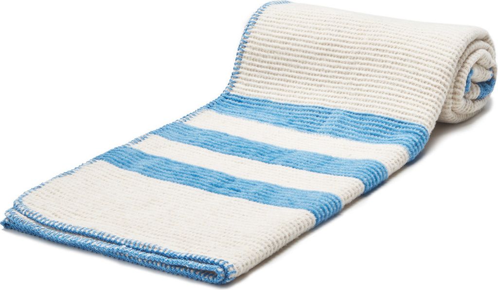 Arus Kuscheldecke Darcy aus Baumwollmischgewebe mit verschiedenen Mustern, Größe:130 x 170 cm, Muster:Whisper Blue