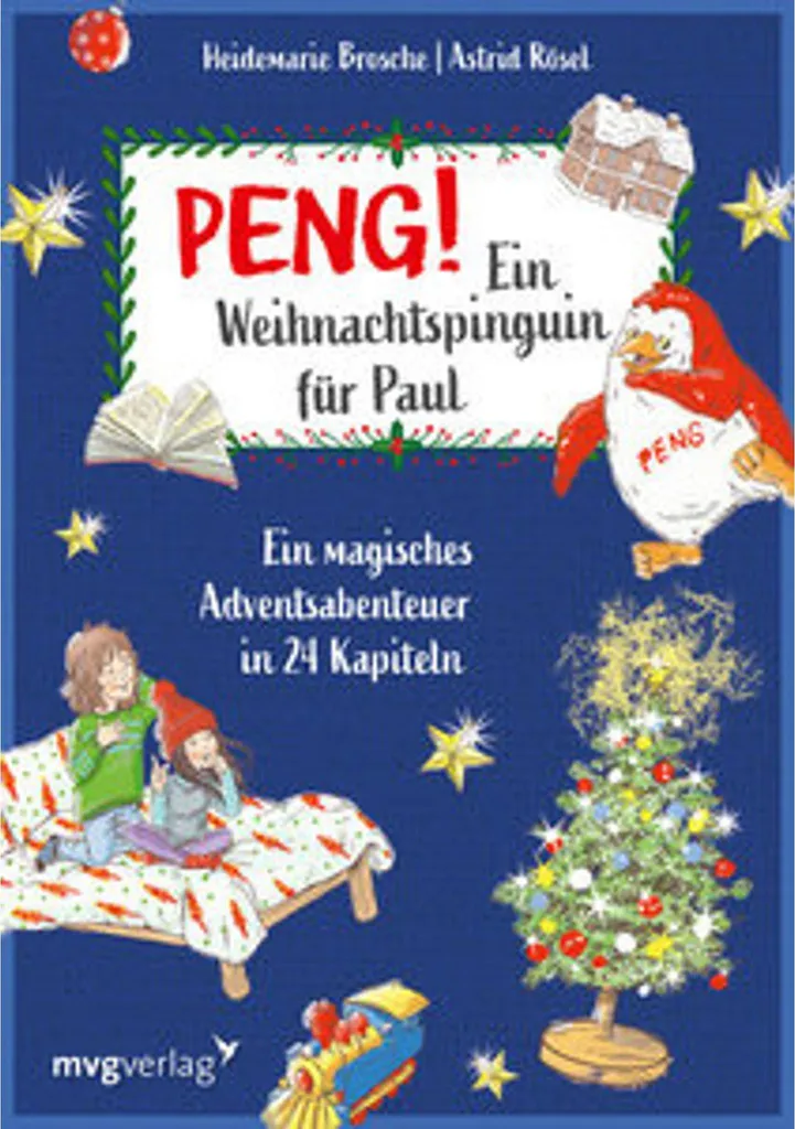 Pingouin Bang ! de Noël pour Paul - Peluche douce avec bonnet festif