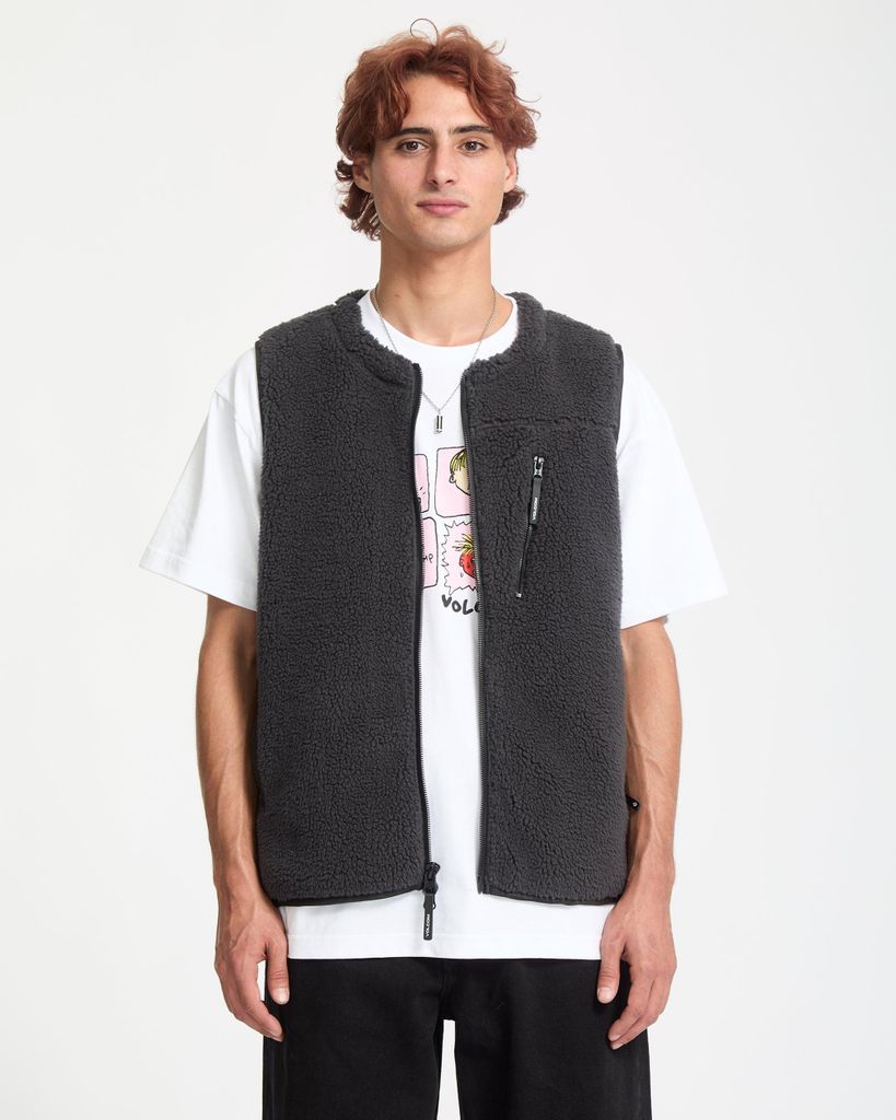 Volcom Arch Stone Vest Asphalt Black M