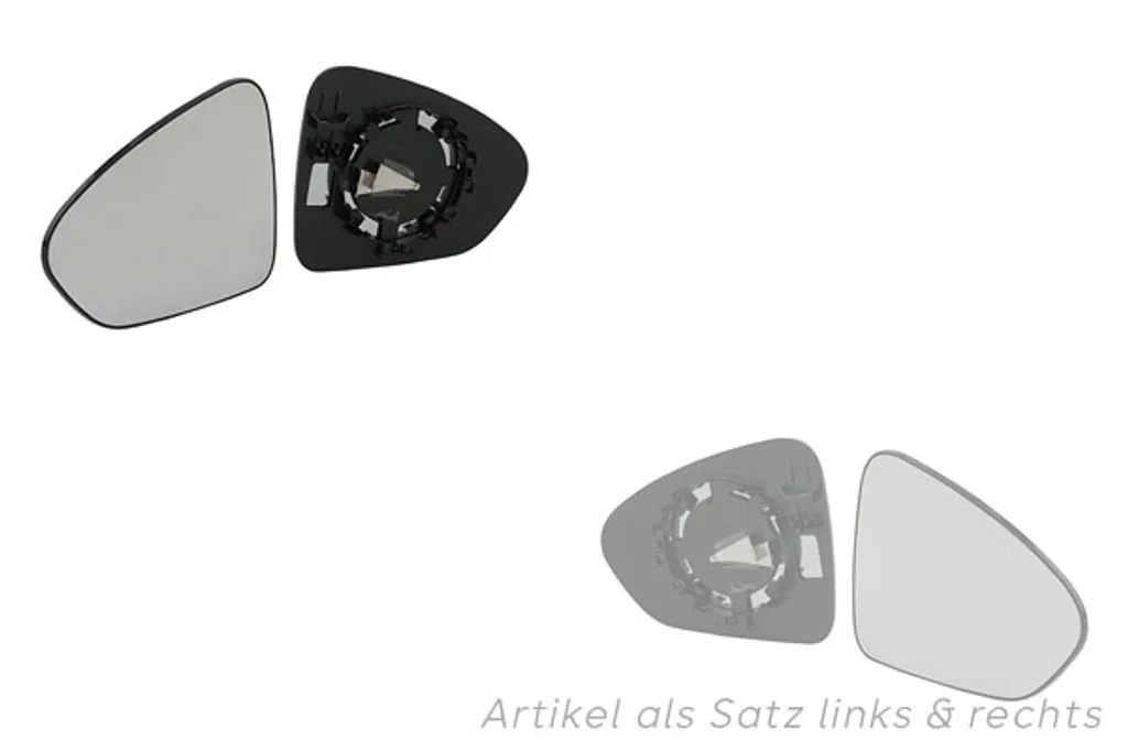 Glace rétroviseur Johns pour Fiat Tipo 356 set gauche et droite 71779592