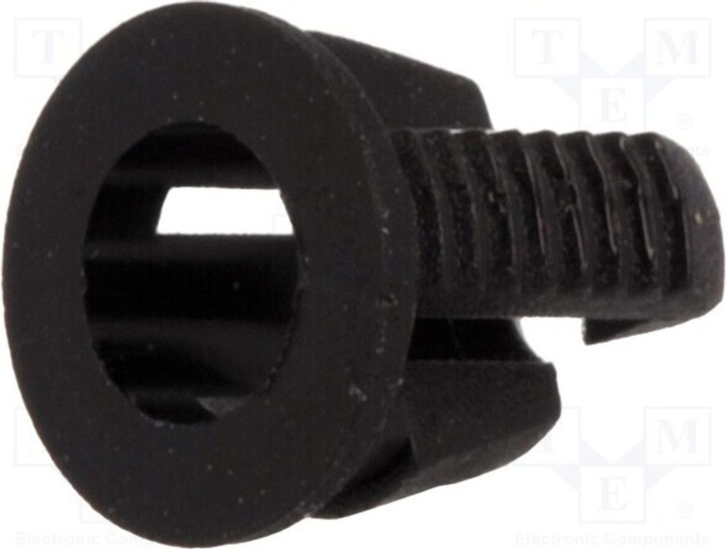 10x für LED einteilig UL94V-2 L: 5,8mm FIX-LED3-20 Fassungen 3mm schwarz