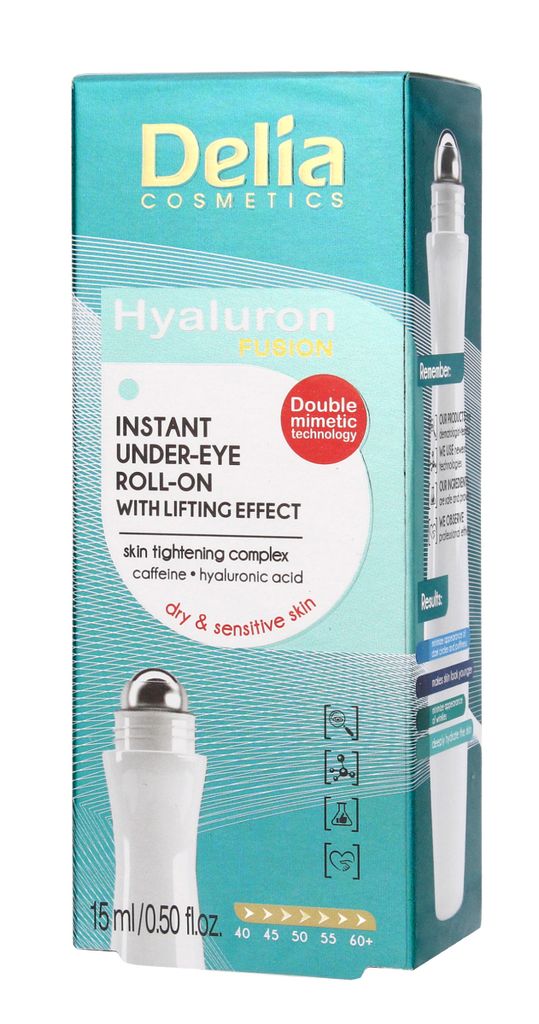 Delia Cosmetics Hyaluron Fusion 50+ Roll-on liftingujcy pod Produktbild 