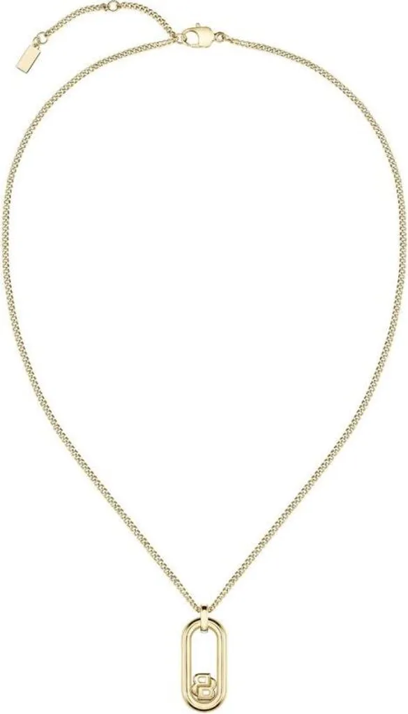 Collier en plaqué or Double B Mode - Bijou chaîne pendentif raffiné - 4
