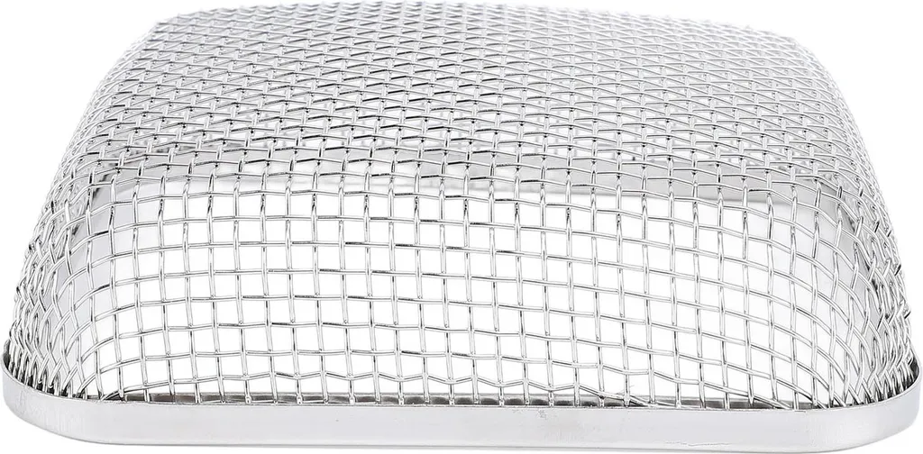 Griglia di sfiato per forni per camper 4,5 x 1,3 pollici con strumento di installazione, copertura a rete in acciaio inox per scaldabagni