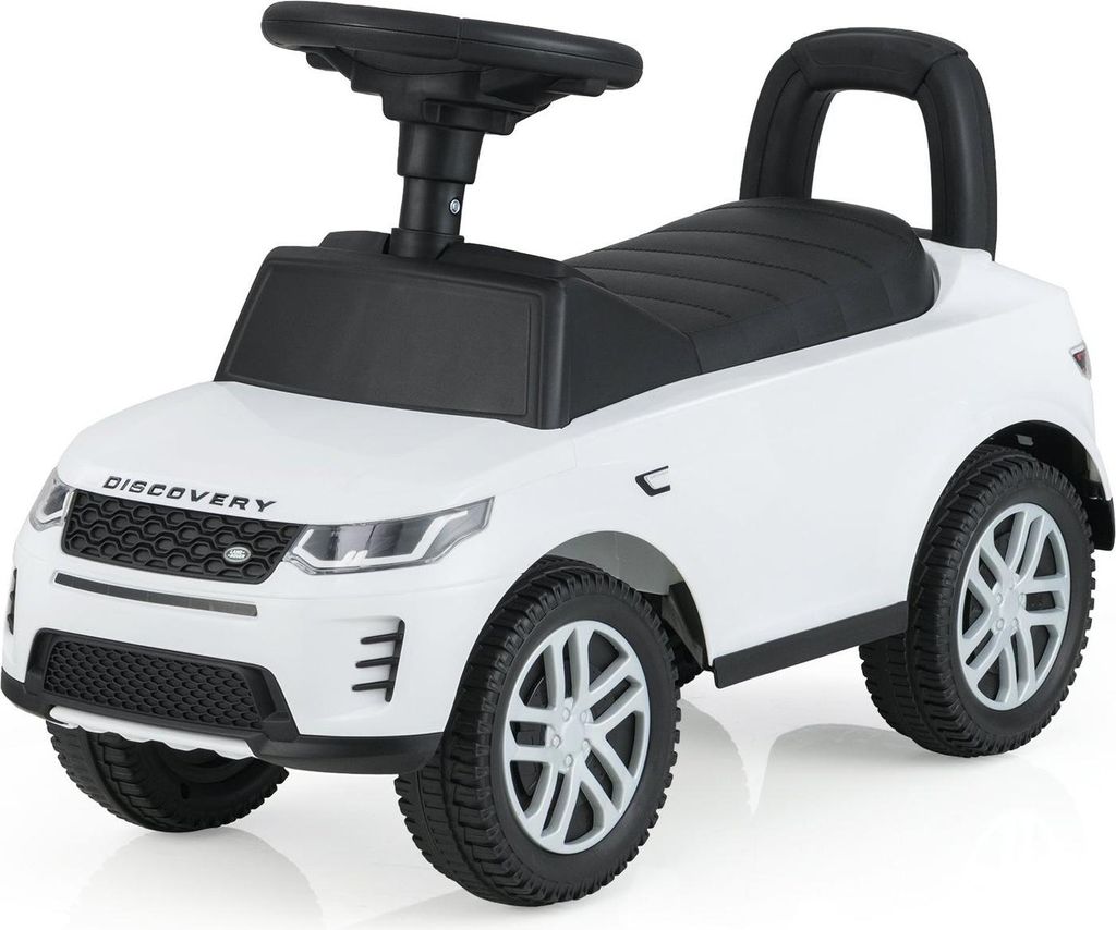 Aufsitzspielzeugauto mit Stauraum, weiß, sicher für Kleinkinder