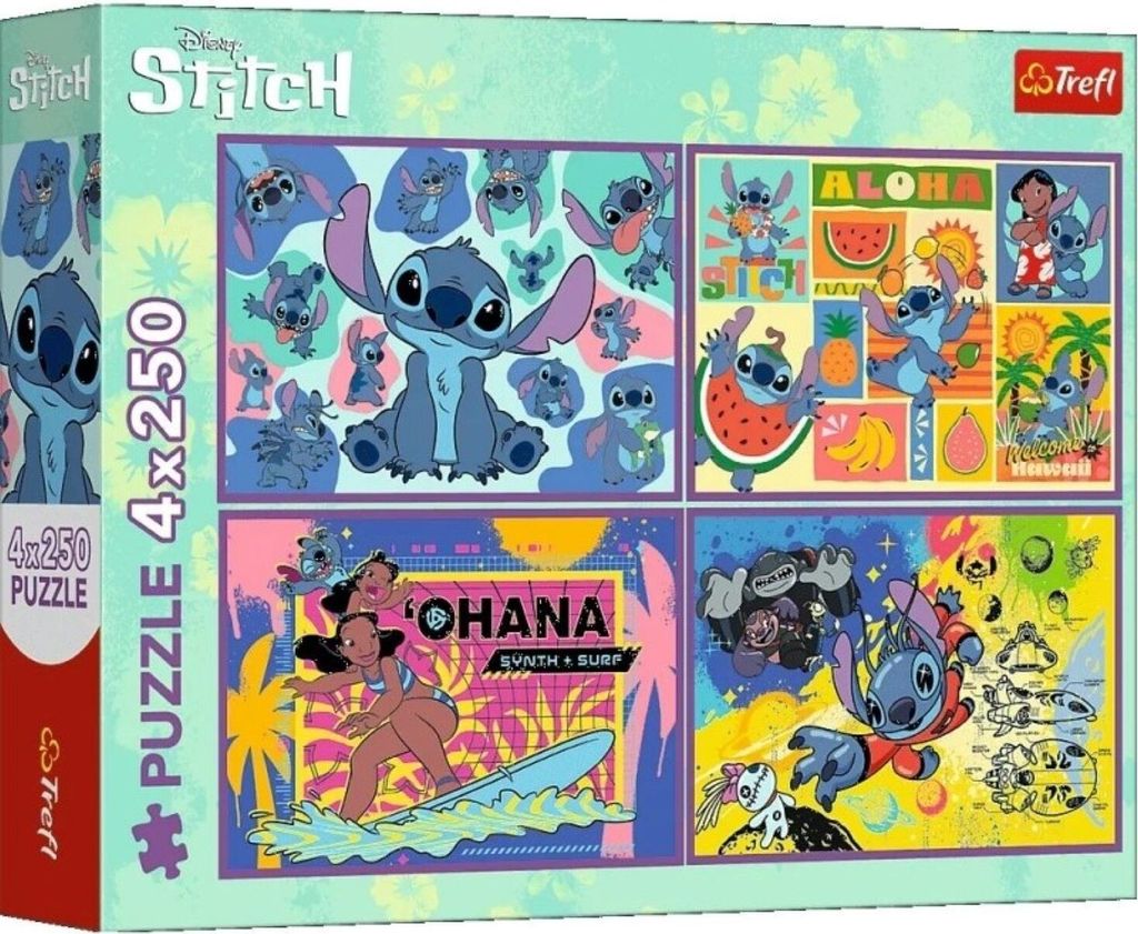 Puzzle TREFL 4x250 Point Extraordinaire 13311 Image du produit 