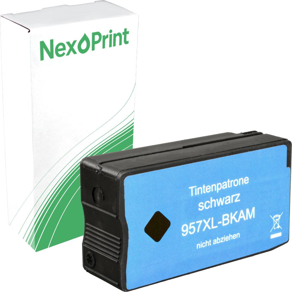 NexoPrint L0R40AE 957XL schwarz Druckerpatronen kompatibel zu HP OfficeJet Pro 8725 OfficeJet Pro 8730 OfficeJet Pro 8740 ca. 3000 Seiten