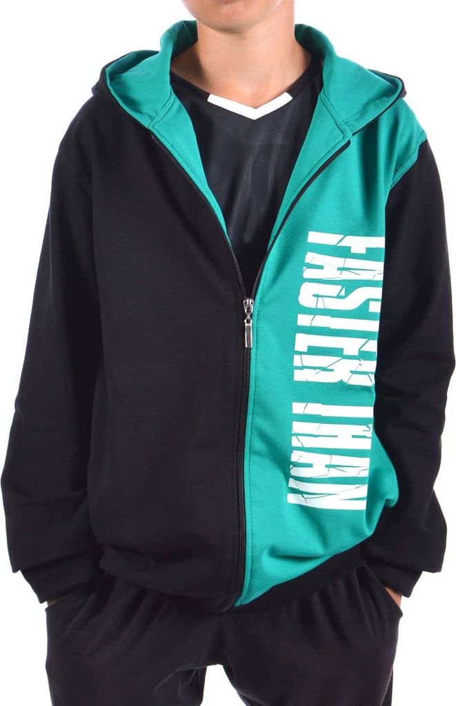 BEZLIT Jungen Sweatjacke mit Logo Print Grün 128