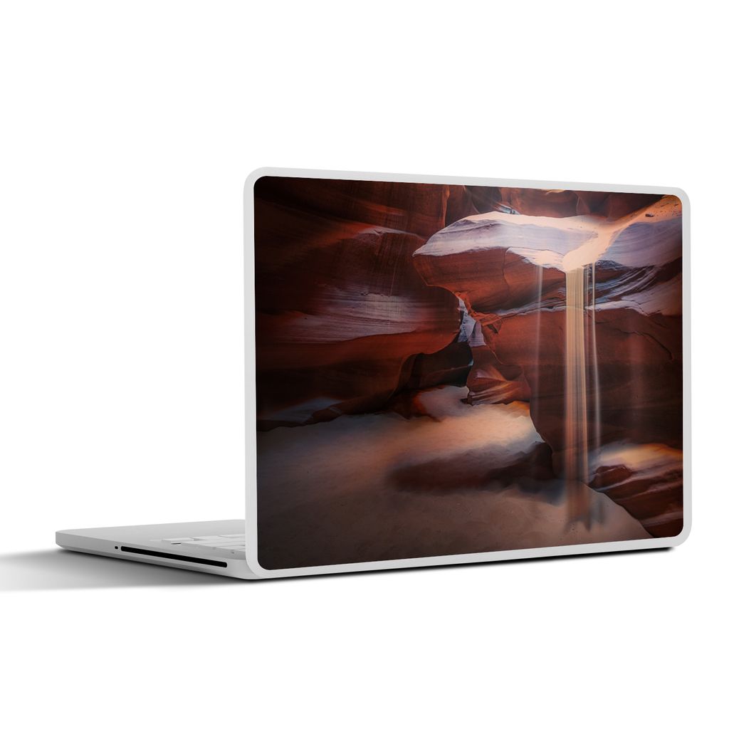 MuchoWow Laptop Aufkleber Sticker Cover Landschaft - Höhle - Sand - Natur 30x21 cm - Sticker für Laptop - Selbstklebend
