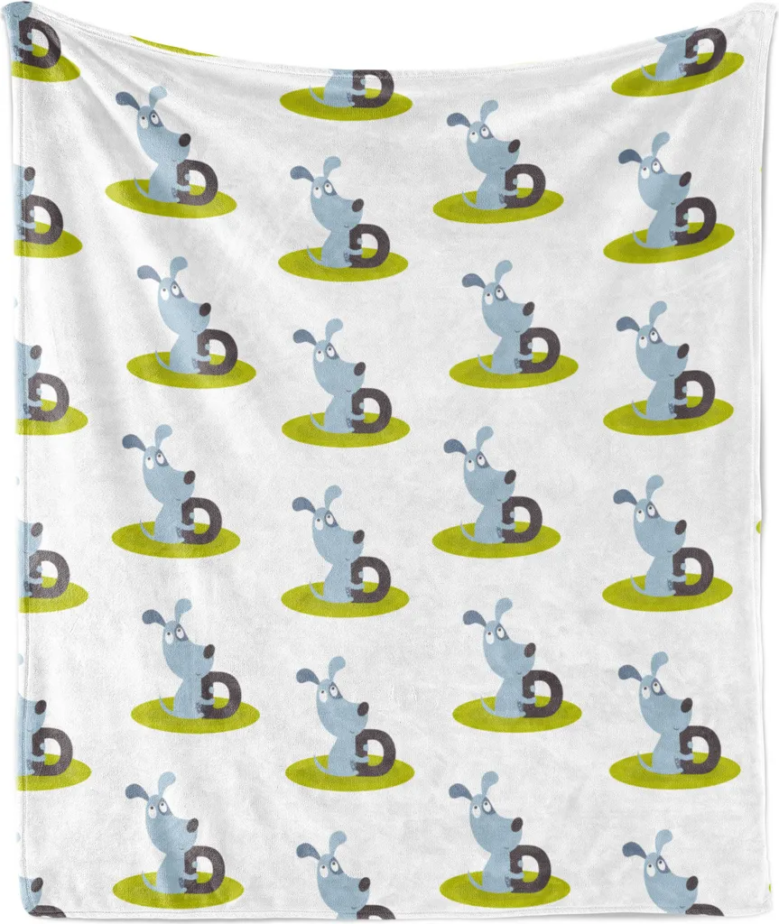 Coperta Lavabile ABAKUHAUS Cagnolini 175x230 - Pile per Bambini e Casa