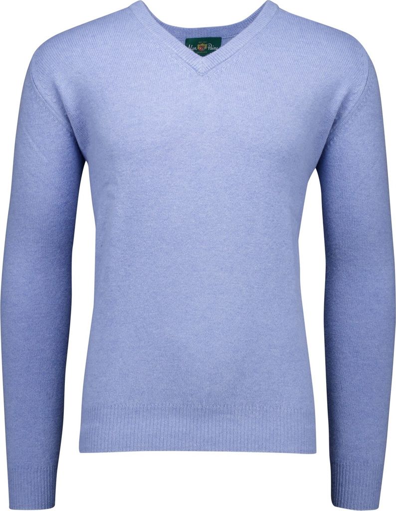 Alan Paine Pullover hellblau Hamfshire Wolle