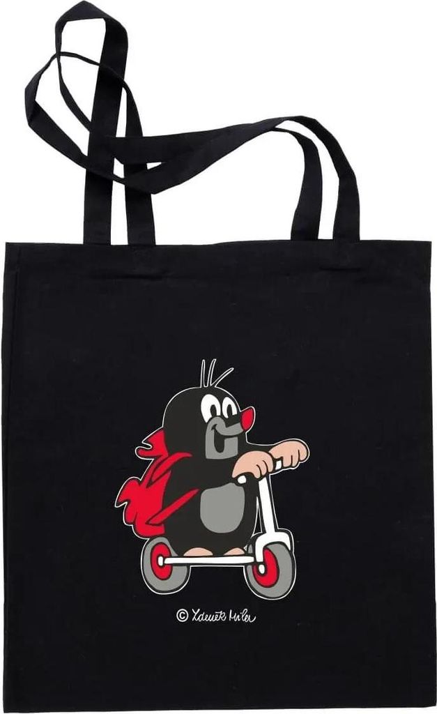 Tasche der kleine Maulwurf mit Roller in schwarz