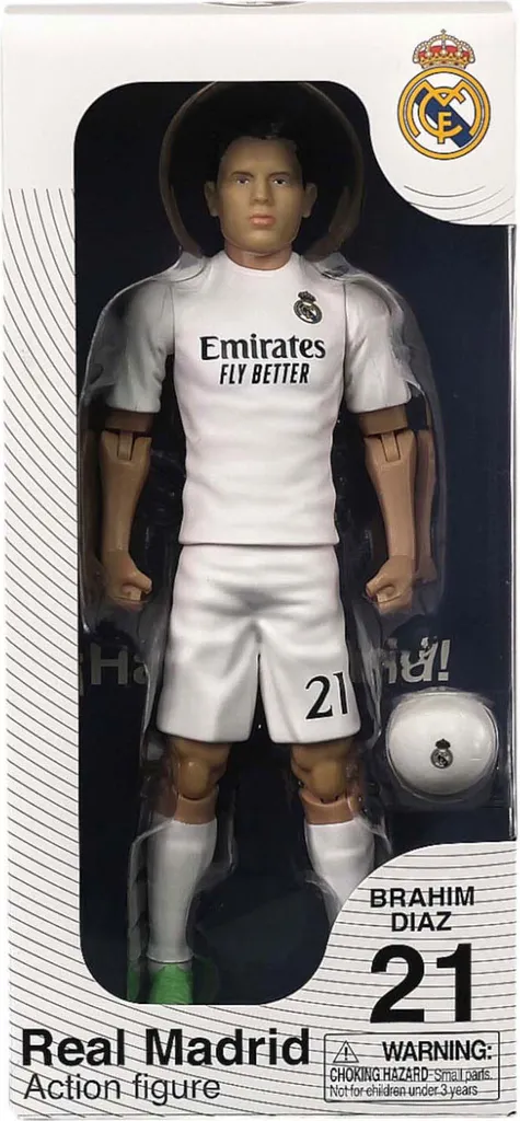 Figurine Brahim Diaz Real Madrid 20cm - Déco Bureau Idéale pour Supporter