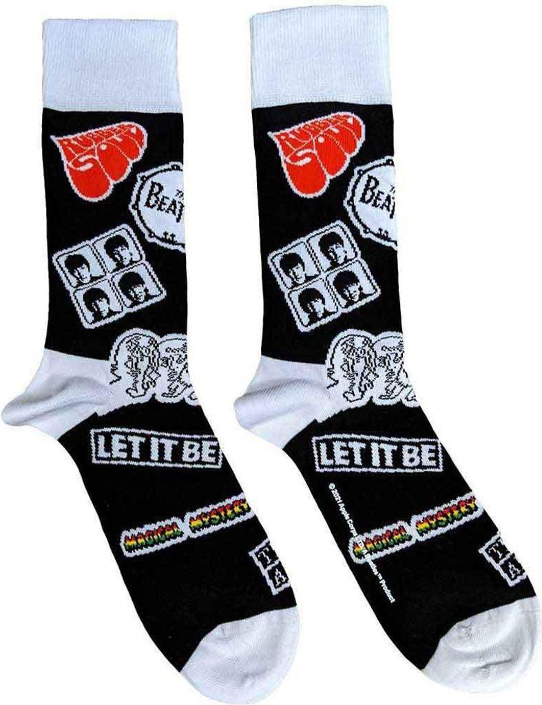 The Beatles - Knöchelsocken für Herren/Damen Unisex RO14629 (37 EU - 40,5 EU) (Schwarz)