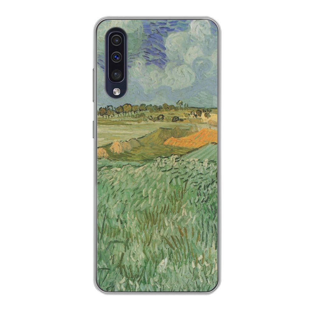 MuchoWow Handyhülle Schutzhülle Hülle für Samsung Galaxy A30s In der Nähe von Auvers - Vincent van Gogh Silikon Softcase Handy Hülle - Kart...