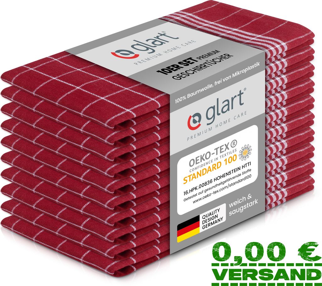 Glart 48RI2 10 St. Geschirrtücher Küchentücher 50x70 cm Produktbild 