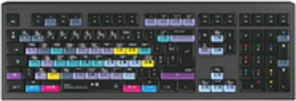 Clavier Rétroéclairé AZERTY Logickeyboard ASTRA 2 Noir pour Montage Vidéo
