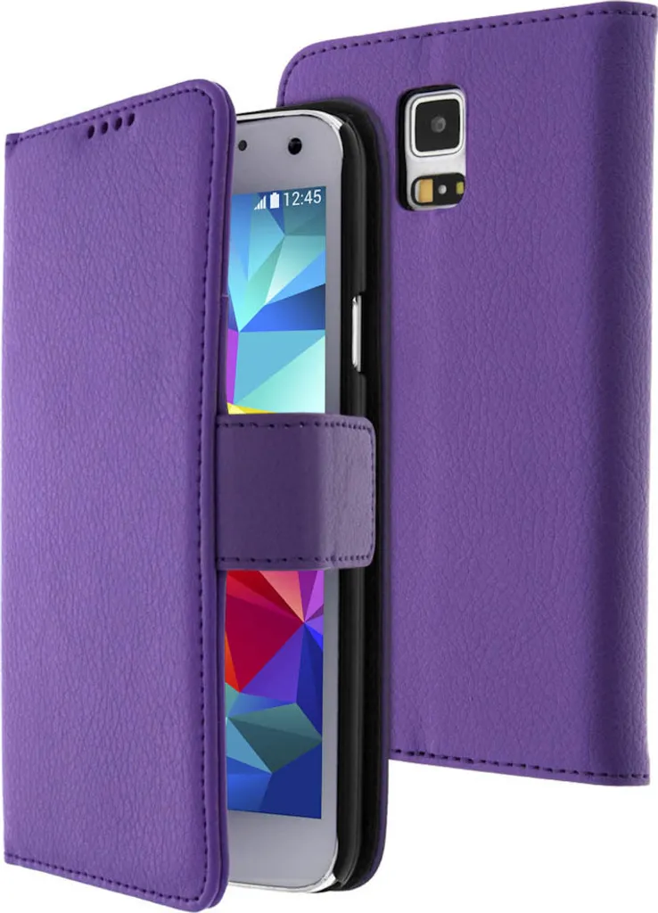 Custodia Flip Viola Samsung S5 / S5 Neo con Supporto | Shop Online