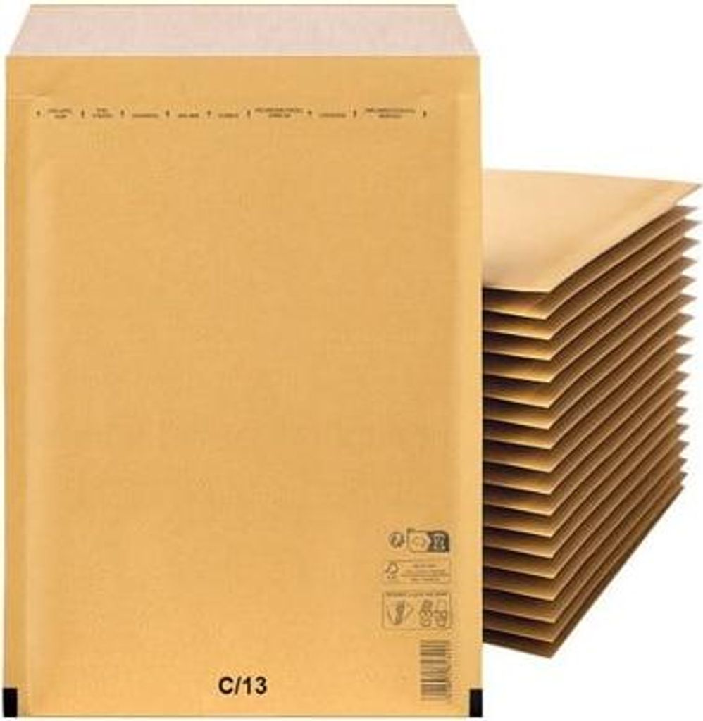 Versandtaschen für Kurierdienste, Luftpolster, VP C13 – Karton mit 100 Stück, braun