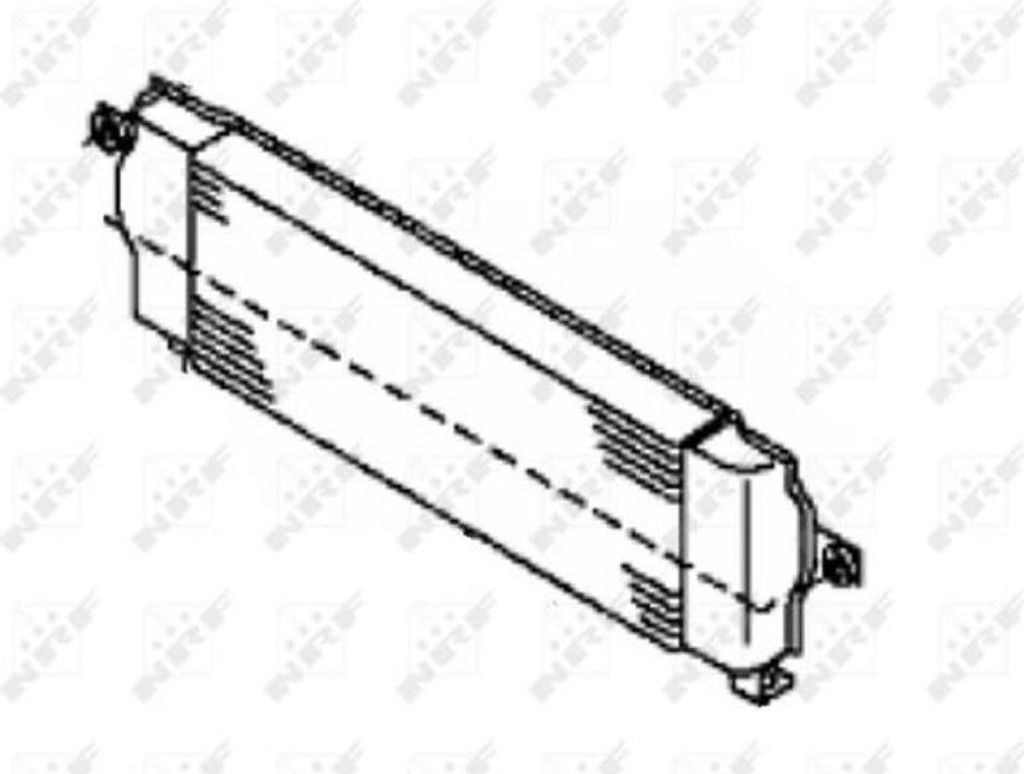 Ladeluftkühler 610 mm - 160 mm NRF passend für u.a. NISSAN QASHQAI