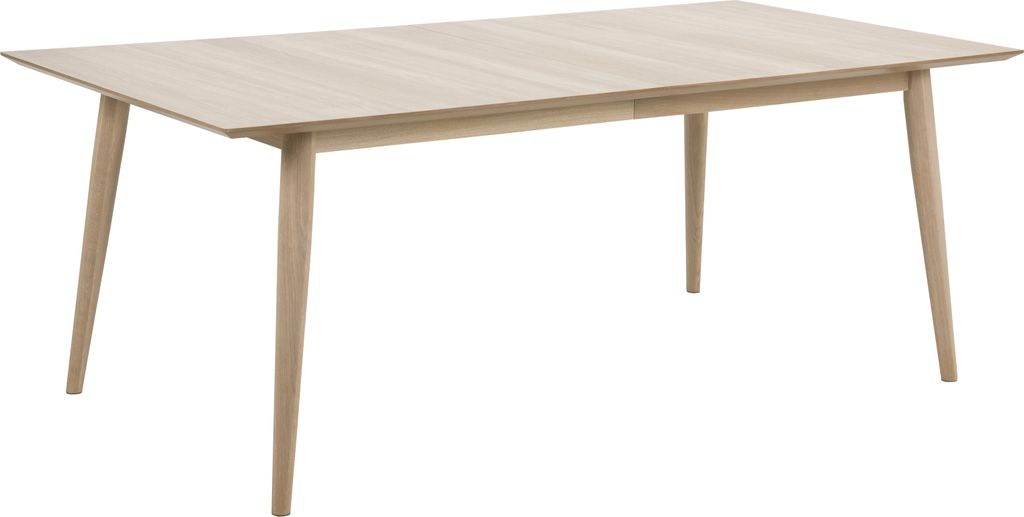 Kulissen-Esstisch >Century< in Eiche weiss pigmentiert - 200x75,3x100 (BxHxT)