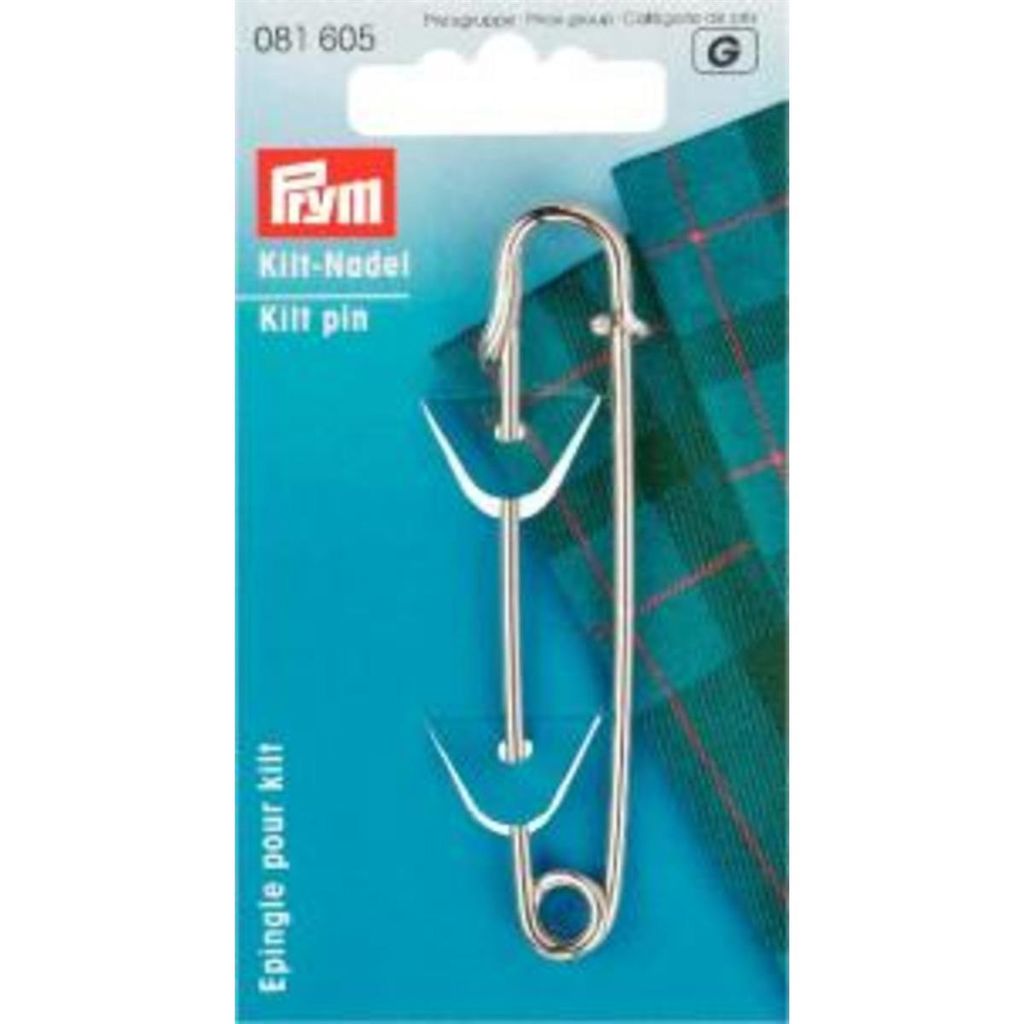 Prym Kiltnadel EIS 76 mm silberfarbig