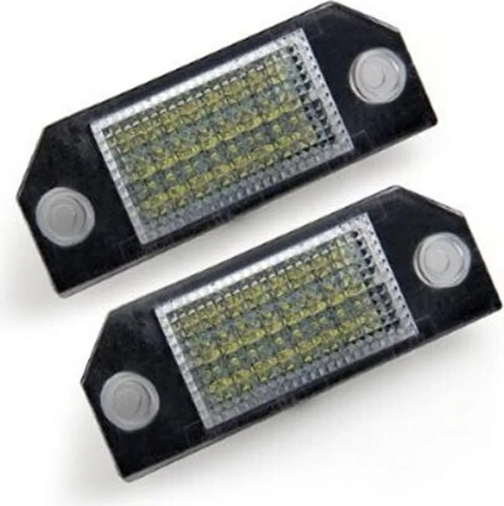 Coppia Plafoniere LED Targa Ford Focus 2 e C-Max Ricambio Qualità