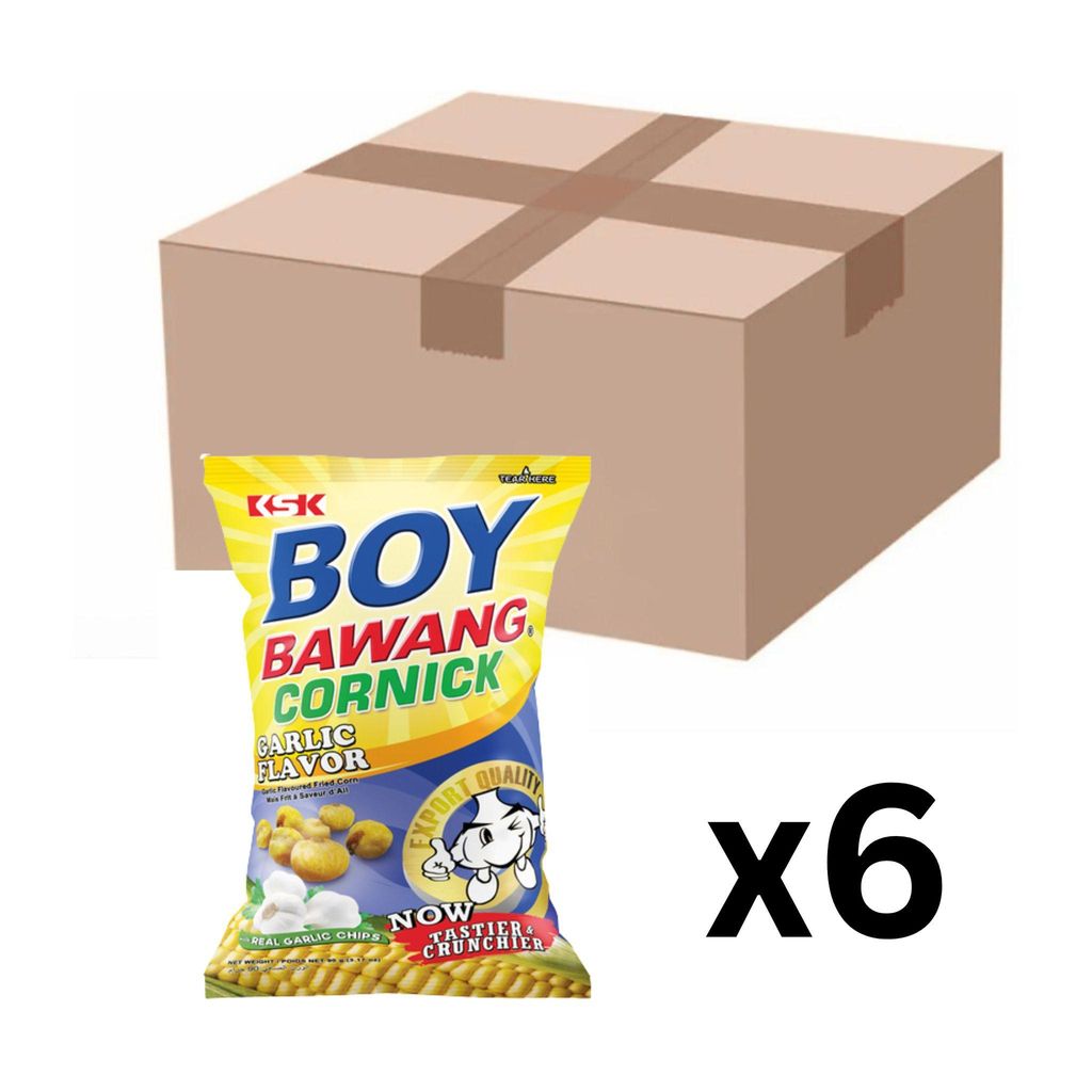 6er-Pack Boy Bawang Cornick Frittierter Mais Knoblauch 90g Produktbild 