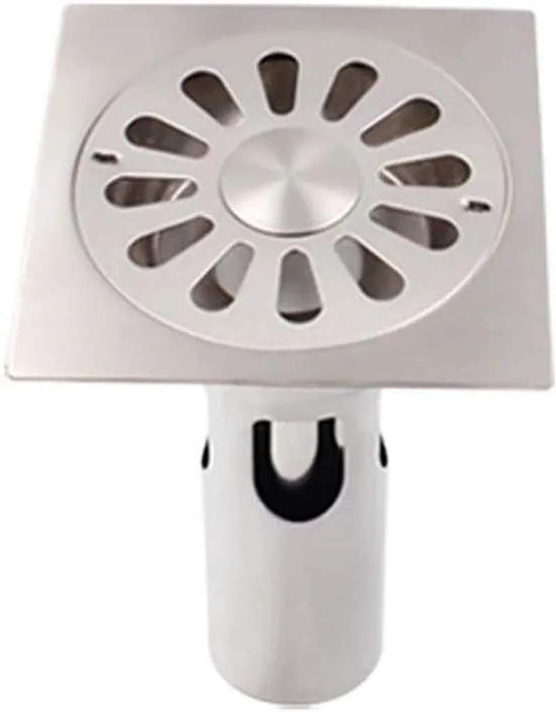 Siphon de douche anti-odeur inox 120 mm pour stopper les remontées