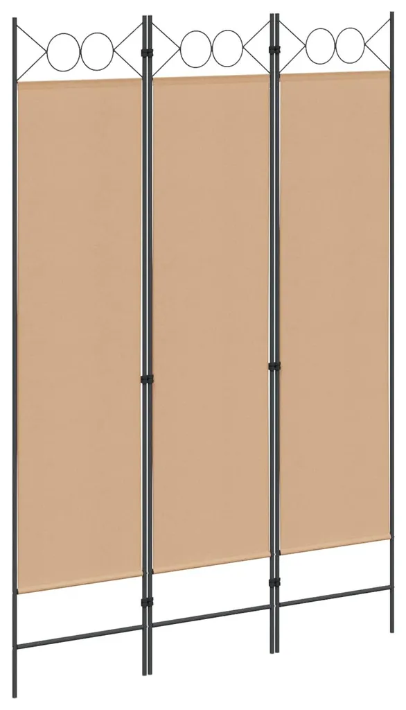 Paravent beige 3 panneaux 120x180 cm pour cacher le vis-à-vis intérieur