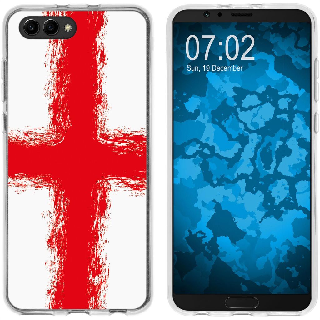 PhoneNatic Case kompatibel mit Huawei Honor View 10 Silikon-Hülle WM England M4