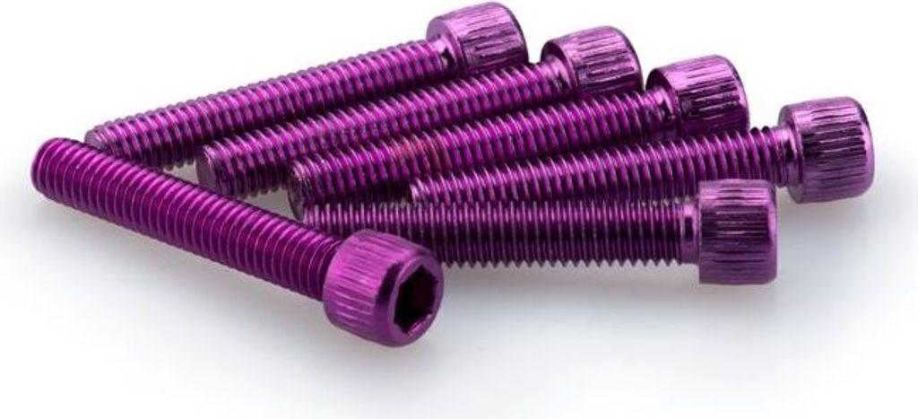 PUIG 0346L Muttern aus Anodisierten Aluminium passend fuer UNIVERSAL UNIVERSAL Lila