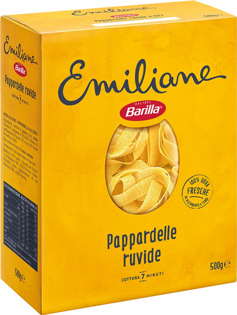 12x Pasta Barilla - Emiliane - Pappardelle All Uovo - 500g Produktbild 