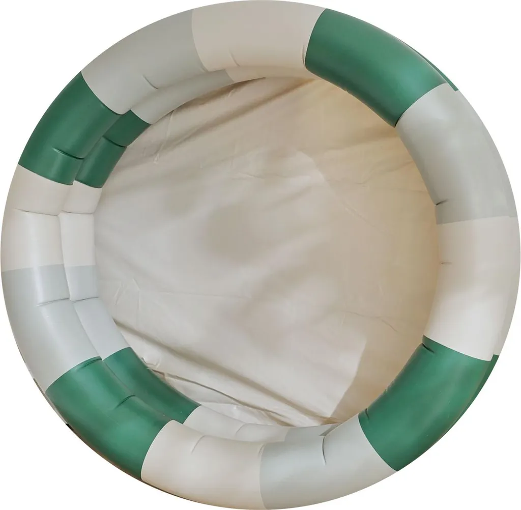 Piscine à balles anti-fuite en PVC vert avec clôture pour nourrissons