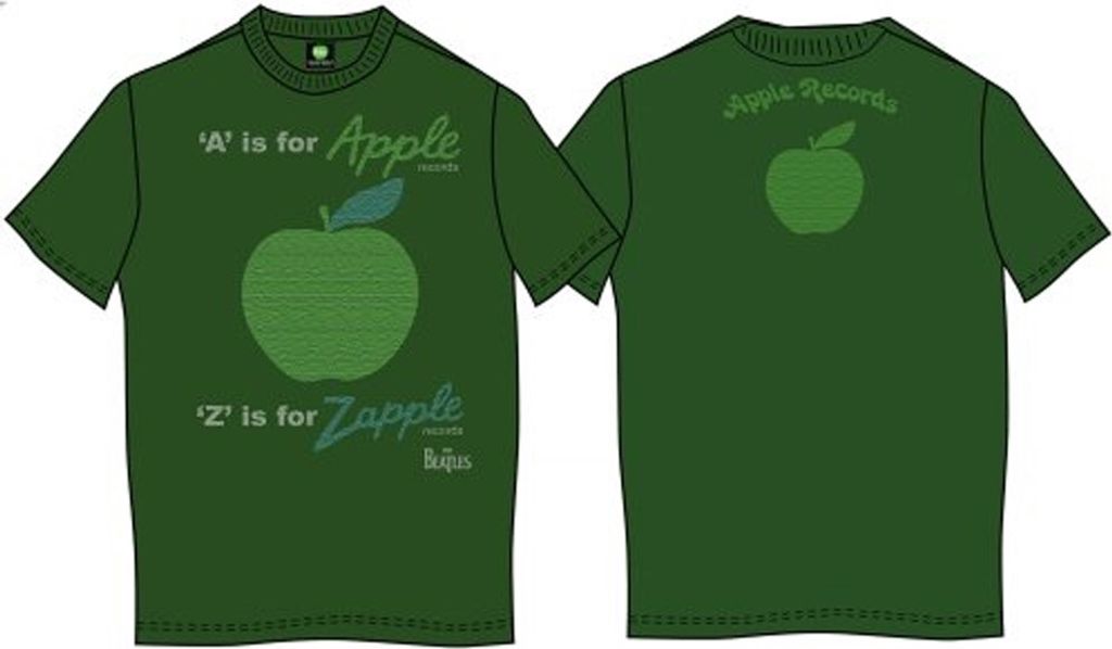 A is for Apple Mens Kelly Green Vintage Print T Shirt: XXL
