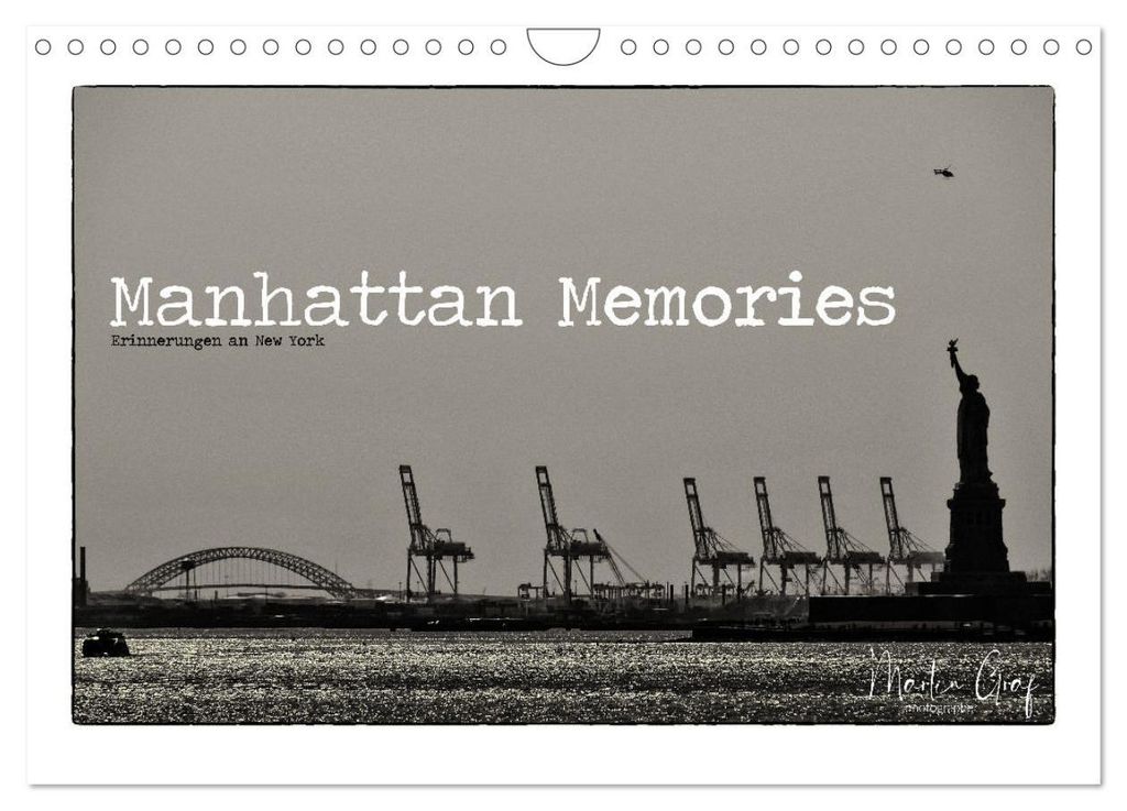 Manhattan Memories - Erinnerungen an New York (Wandkalender 2027 DIN A4 quer), CALVENDO Monatskalender