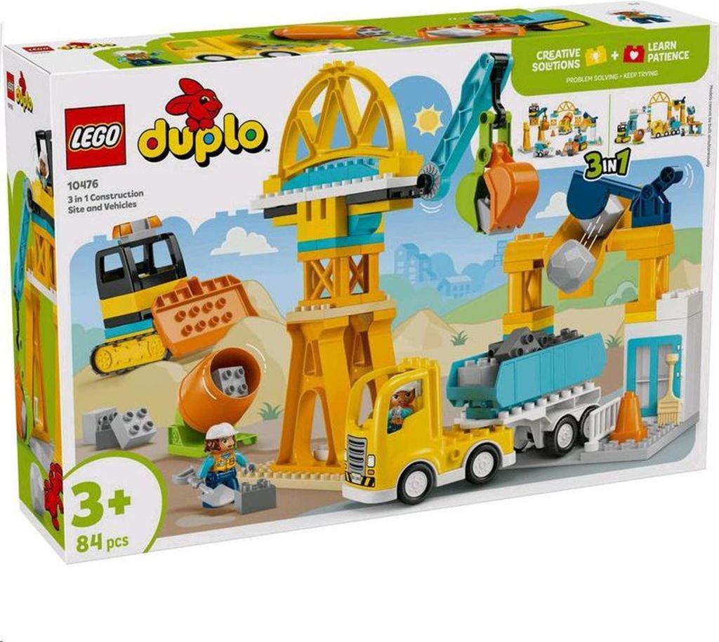 LEGO DUPLO Staveniště a stavební vozidla 3 v 1 10476 Obrázek produktu 